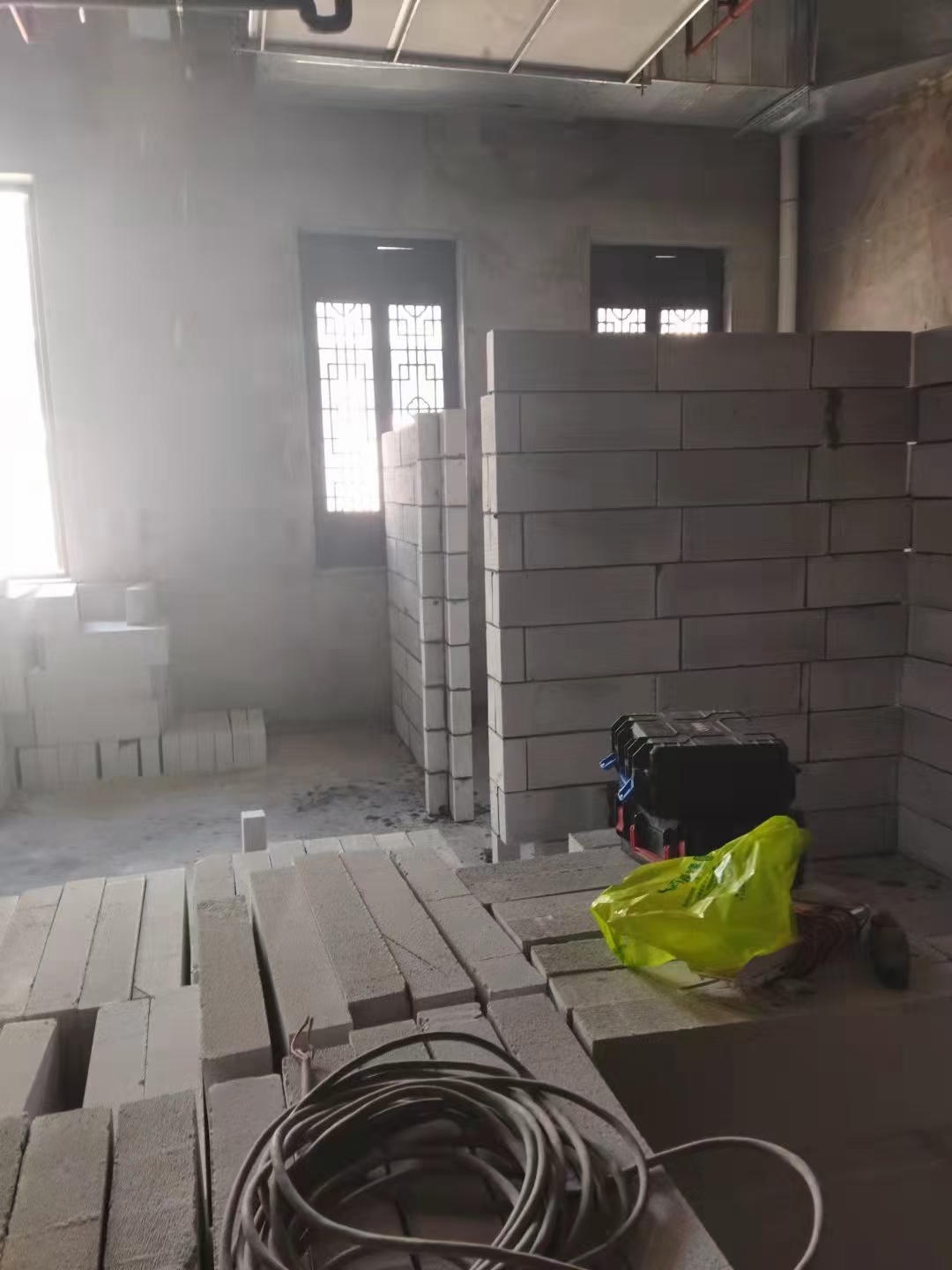 轻质砖隔墙现场 8